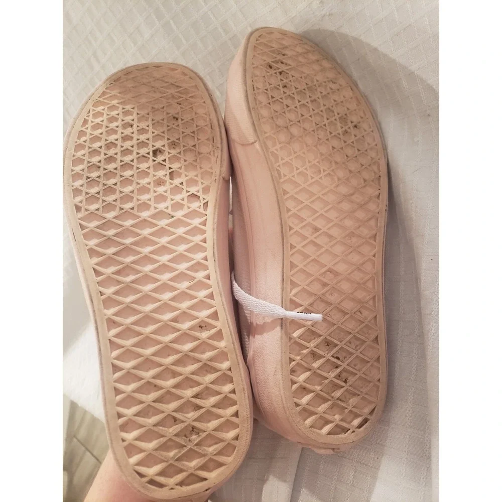 Vans Womens Old Skool 721278 Lace Up Low Top Pink Skate‎ Shoes Size 9.5